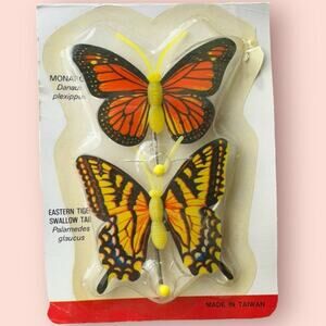 Monarch and Swallowtail Butterfly Wall Decor Hooks